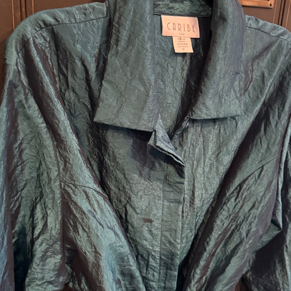 CARIBE Crushed Satin Top - Picture 3 of 6